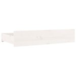 vidaXL Cadre de lit avec tiroirs Blanc 200x200 cm