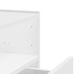 vidaXL Tables de chevet murales 2 Pièces blanc 45x30x35 cm
