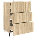 vidaXL Armoire à tiroirs 66 x 34 5 x 92 cm Bois d'ingénierie