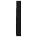 Meuble mural vidaXL en chêne noir 90x15x119 5 cm en bois d'ingénierie