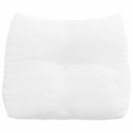 vidaXL Coussin de Dos Blanc 60 x 24 x 50 cm tissu