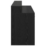vidaXL Bureau Chêne Noir 160x55x91 cm Bois d'ingénierie
