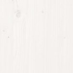 vidaXL Repose-pied de jardin 120x80 cm blanc bois de pin massif