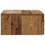 vidaXL Table d'appoint murale 87 5 x 34 5 x 17 cm Bois d'ingénierie