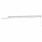 vidaXL Cadre de auvent Blanc 3.5 x 2 m Acier thermolaqué  aluminium