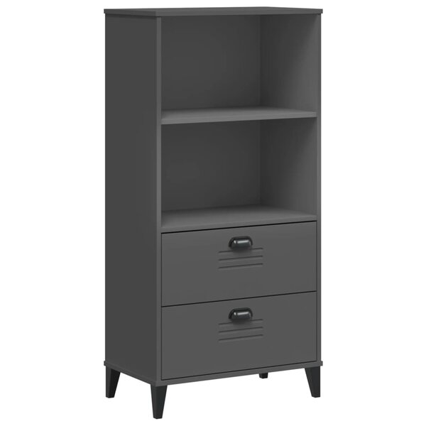 vidaXL Bibliothèque VIKEN gris anthracite 60x35x123 cm bois ingénierie