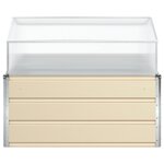 vidaXL Jardinière Ivoire 100 x 100 x 77 cm Acier galvanisé