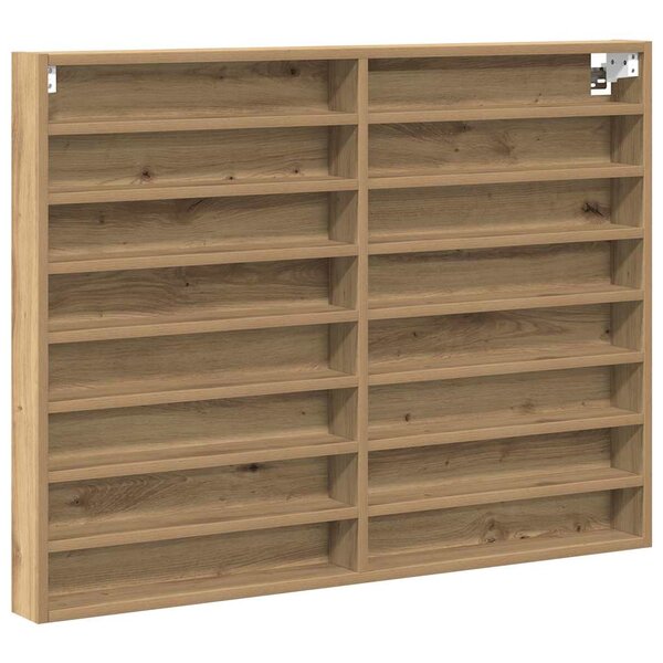 vidaXL Vitrine Chêne artisanal 100 x 8 5 x 75 cm Bois d'ingénierie