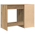 vidaXL Bureau chêne artisanal 100x49x75 cm bois d'ingénierie