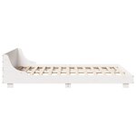 vidaXL Cadre de lit sans matelas blanc 160x200 cm bois de pin massif