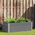 vidaXL Lit surélevé de jardin WPC 150x100x54 cm Gris