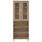 vidaXL Haut Armoire Chêne artisanal 69 5 x 34 x 180 cm