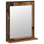 vidaXL Ensemble de meubles de salle de bain 2 pièces en bois ancien et bois aggloméré