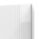 vidaXL Tête de lit Blanc brillant Bois d'ingénierie