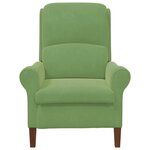 vidaXL fauteuil Vert clair 76 x 94 x 102 cm Velours