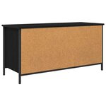 vidaXL Meuble TV Chêne noir 100 x 40 x 50 cm Bois d'ingénierie