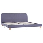 vidaXL Cadre de lit sans matelas gris clair tissu 180x200 cm