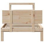 vidaXL Cadre de lit avec tête de lit sans matelas 90x200 cm
