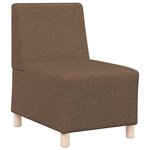 vidaXL Unité de Sofa Modulaire Sans Accoudoirs 2 Pièces Marron