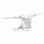 vidaXL Sculpture Argent 91.5 x 32 x 33 cm Aluminium