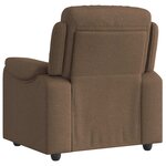 vidaXL Fauteuil inclinable Marron Tissu