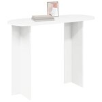 vidaXL Table console Blanc 100 x 39 5 x 75 cm Bois d'ingénierie