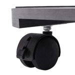 vidaXL Chariots à plantes 4 Pièces Gris Ø30x7 5 cm WPC