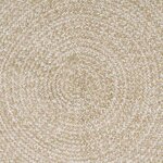 vidaXL Tapis de surface Naturel et Blanc 160 x 230 cm Jute