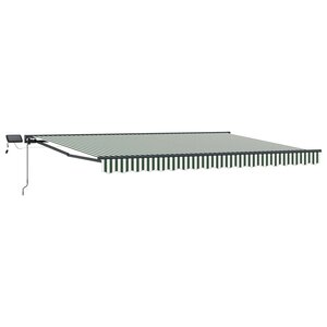 vidaXL Cadre de store manuel avec LEDs 4 5 × 3 5 m