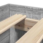 vidaXL Cadre de lit sonoma gris 75x190 cm bois d'ingénierie