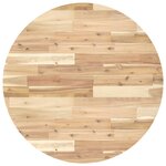vidaXL Dessus de table rond Ø80x2 cm bois massif d'acacia