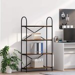 vidaXL Étagère Chêne fumé 80 x 30 x 146 cm Bois d'ingénierie
