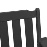 Chaises de jardin vidaXL 4 Pièces Noir 65 5x55 5x88 cm HDPE