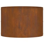 vidaXL Jardinière en acier corten Acier corten Acier corten Moyen