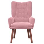vidaXL fauteuil Rose 63 x 67 x 94 cm Velours