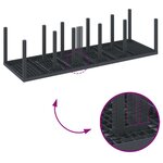 vidaXL Ensemble de salle à manger de jardin avec coussins 13 Pièces