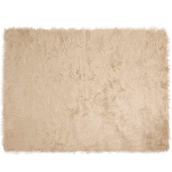vidaXL Tapis en fausse Tafalla Beige 240 x 340 cm Polyester