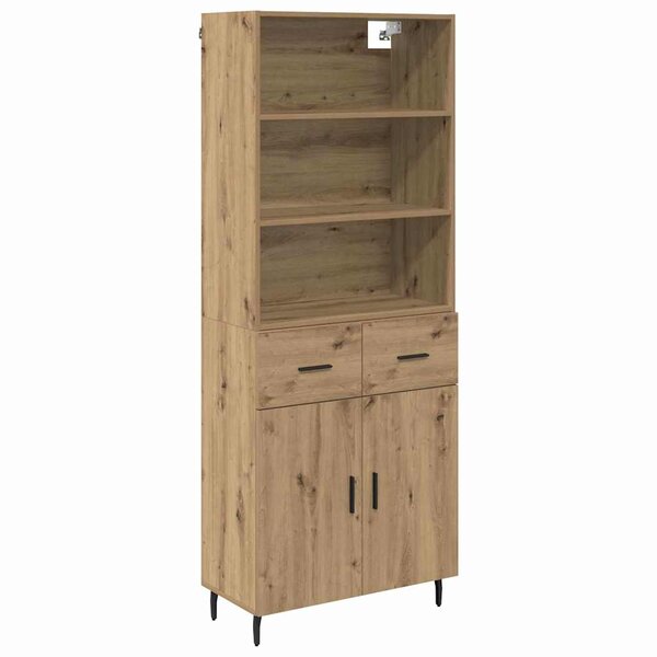vidaXL Haut Armoire avec tiroir Chêne artisanal 69 5 x 34 x 180 cm