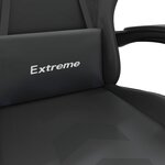 vidaXL Chaise de jeu Noir Similicuir