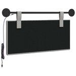 vidaXL Tête de lit suspendue Avec lumière LED Gris nuage Tissu