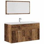vidaXL Ensemble de meubles salle de bain 4 Pièces bois d'ingénierie