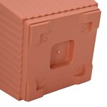 vidaXL Pots de plantes 6 Pièces Rouge brique 43 x 43 x 33 5 cm Plastique