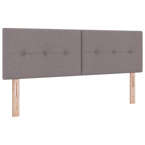 vidaXL Tête de lit réglable en hauteur Taupe tissu