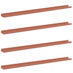vidaXL Étagère Murale 4 Pièces Rouge 115 x 9 x 3 cm Bois d'ingénierie