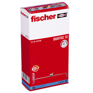 Fischer ensemble de chevilles en nylon duotec 12 10 pcs