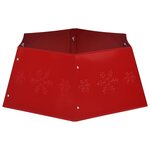 vidaXL Jupe de sapin de Noël Rouge Ø68x25 cm
