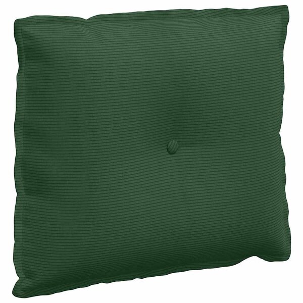 vidaXL Coussin de Dos Vert Jungle 60 x 50 cm Tissu en velours côtelé