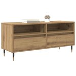 vidaXL Meuble TV avec tiroir Chêne artisanal 100 x 34 5 x 44 5 cm