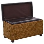 vidaXL Ensemble de banc lot de 2 Jacinthe d'eau Marron