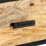 vidaXL Meuble TV 120x30x45 cm Bois solide de manguier